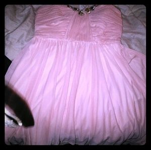 A pink dress